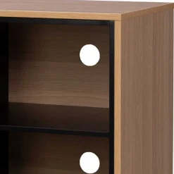 Sale Wohnen 140x76x40 TV Phonoschrank in Eiche & Schwarz - Brausca