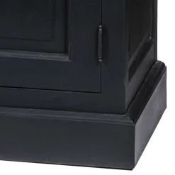Hot Wohnen 220x96x53 Vintage Design Anrichte in Schwarz - Niovan