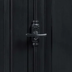 Hot Wohnen 220x96x53 Vintage Design Anrichte in Schwarz - Niovan