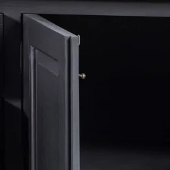 Hot Wohnen 220x96x53 Vintage Design Anrichte in Schwarz - Niovan