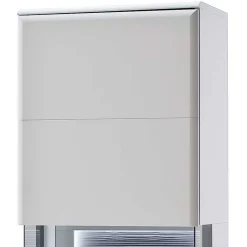 Hot Wohnen 60x208x38 Vitrine in Weiß & Anthrazit - Hazime