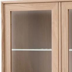 Best Wohnen 90x140x42 Vitrine mit Doppeltür und Schublade - Lamia
