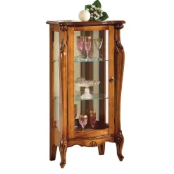 Clearance Wohnen 60x120x40 Vitrine mit Spiegel Rückwand - Carlenna II
