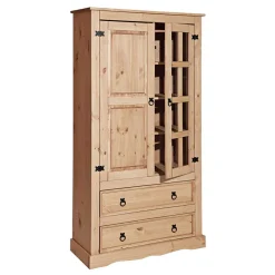 Sale Wohnen 100x190x41 Vitrinenschrank Landhaus Mexiko - Jardino