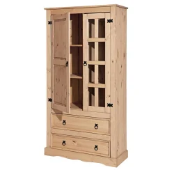 Sale Wohnen 100x190x41 Vitrinenschrank Landhaus Mexiko - Jardino