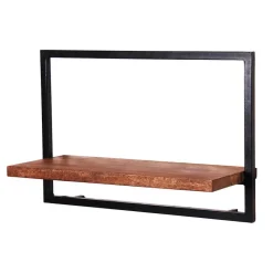 Best Wohnen 65x25x35 Wandboard aus Holz & Altmetall - Mendoza
