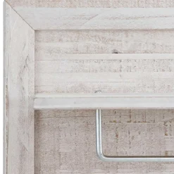 Online Wohnen 100x60x16 Wandgarderobe in Creme aus Kiefer - Esgada