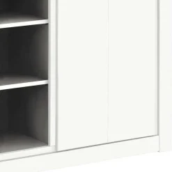 Outlet Wohnen 170x82x35 Weißes Sideboard auf Sockel - Enzetra