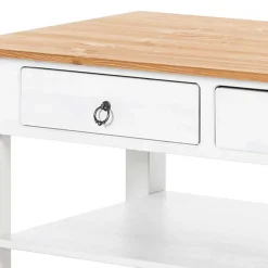 Discount Wohnen 110x45x60 Wohnziimmer Tisch mit zwei Schubladen - Syntia