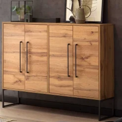 Online Wohnen 112x94x33 Wohnzimmer Kommode mit vier Türen - Swurta