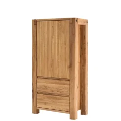 Online Wohnen 79x155x45 Wohnzimmer Schrank aus Eiche Massivholz - Tailuv