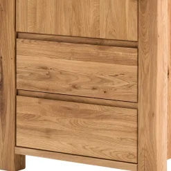 Online Wohnen 79x155x45 Wohnzimmer Schrank aus Eiche Massivholz - Tailuv