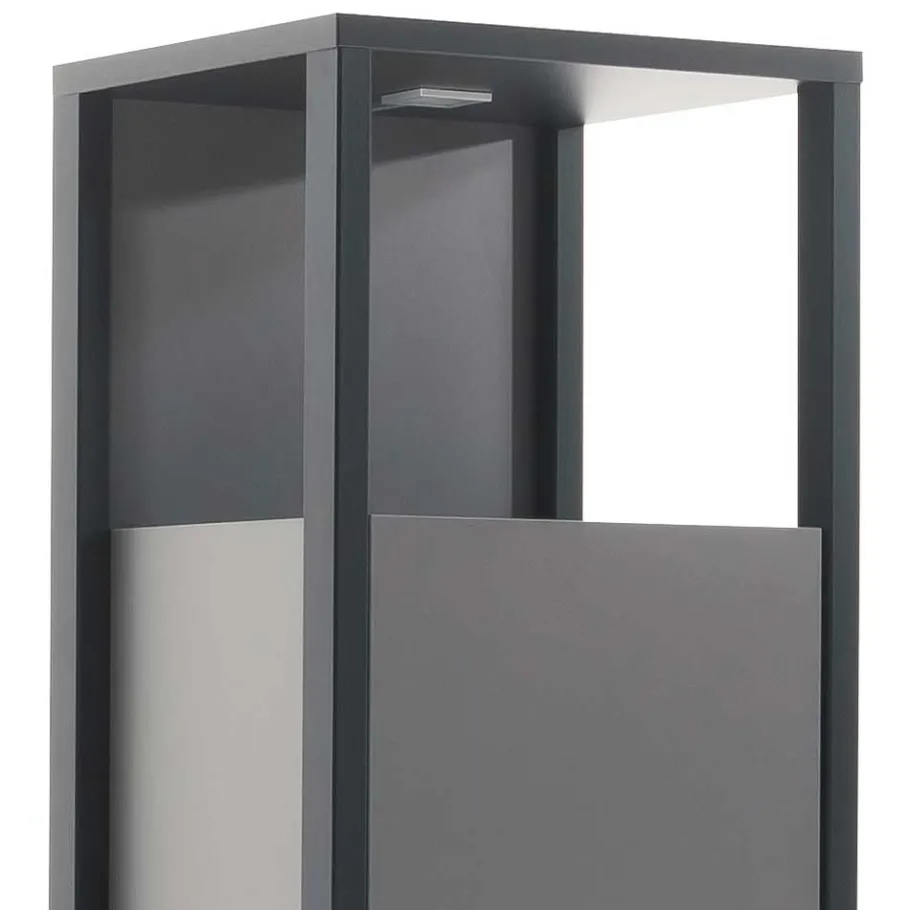 Clearance Wohnen 40x178x37 Wohnzimmer Schrank in Grau & Anthrazit - Ridona I