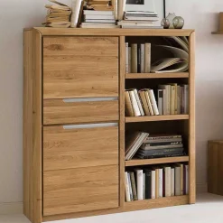 Discount Wohnen 114x134x41 Wohnzimmer Schrank mit Regal Teil - Croconia