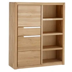 Discount Wohnen 114x134x41 Wohnzimmer Schrank mit Regal Teil - Croconia