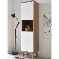 Best Wohnen 50x197x40 Wohnzimmer Schrank mit Glas - Cablos I