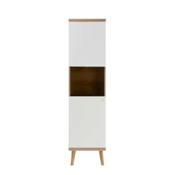 Best Wohnen 50x197x40 Wohnzimmer Schrank mit Glas - Cablos I