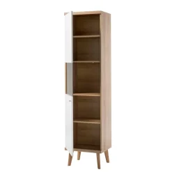 Best Wohnen 50x197x40 Wohnzimmer Schrank mit Glas - Cablos I
