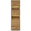 Clearance Wohnen 63x208x44 Wohnzimmer Vitrine aus Wildeiche massiv - Obinson