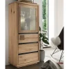 Online Wohnen 65x148x40 Wohnzimmerschrank mit Glastür - Embleys