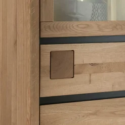 Online Wohnen 65x148x40 Wohnzimmerschrank mit Glastür - Embleys