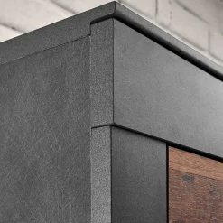 Clearance Wohnen 97x201x40 Wohnzimmerschrank mit Glastür - Timuras