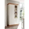 Outlet Wohnen 102x204x44 Wohnzimmerschrank zweifarbig - Diatara