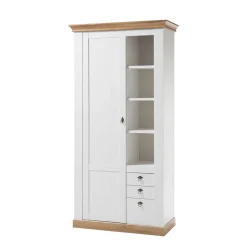 Outlet Wohnen 102x204x44 Wohnzimmerschrank zweifarbig - Diatara