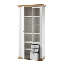 Outlet Wohnen 102x204x44 Wohnzimmerschrank zweifarbig - Diatara