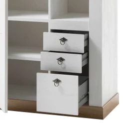 Outlet Wohnen 102x204x44 Wohnzimmerschrank zweifarbig - Diatara