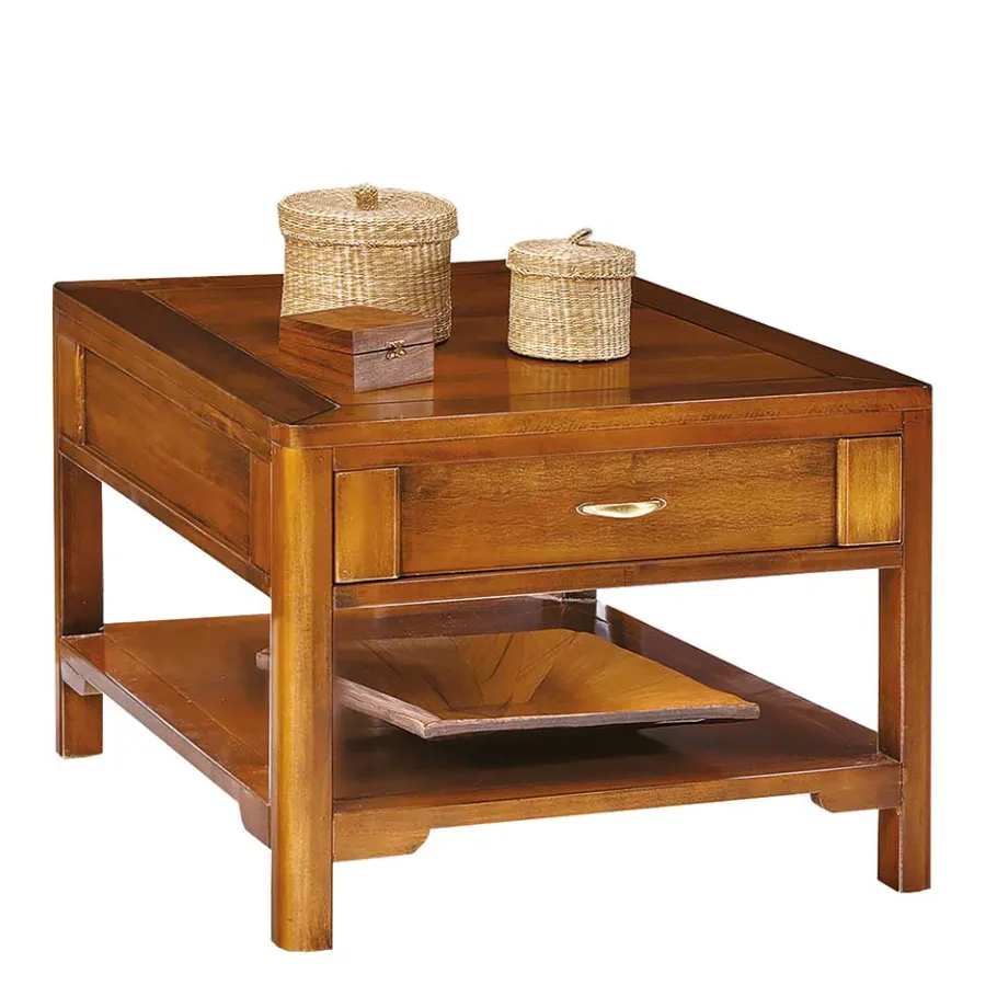 Outlet Wohnen 70x46x70 Wohnzimmertisch in italienischem Design - Vibon I
