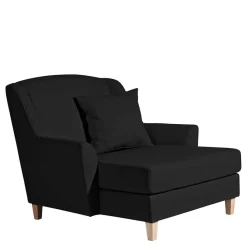 Sale Wohnen XXL Sessel in Schwarz und Buche - Presto