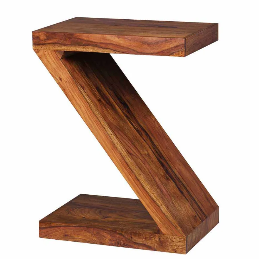 Clearance Wohnen Z-Design Beistelltisch Hoslo aus Holz mit Klarlack