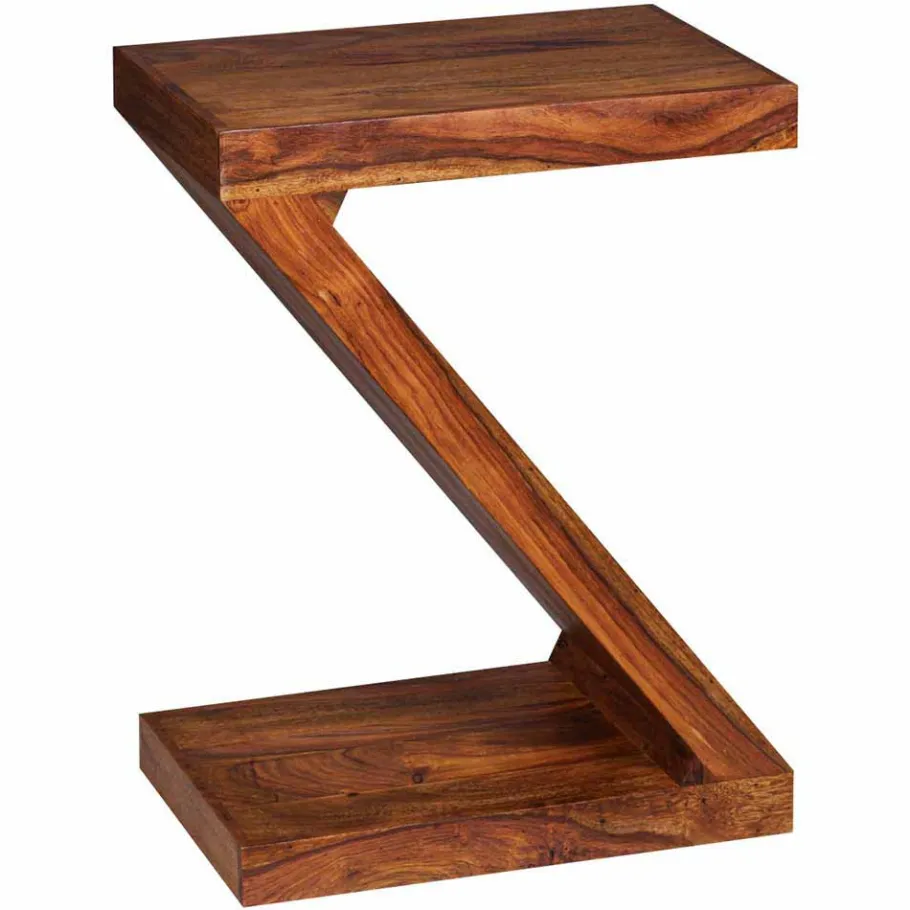Clearance Wohnen Z-Design Beistelltisch Hoslo aus Holz mit Klarlack