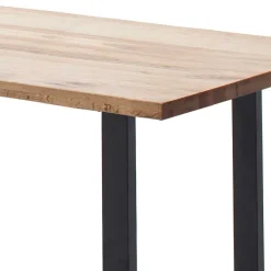 Best Wohnen Zerreiche-Tisch mit Baumkante und U-Füßen - Bacauna
