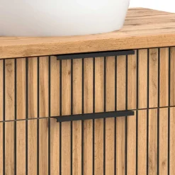 Wohnen Zweifach-Waschtisch und Spiegelschrank - Crystoga (zweiteilig)