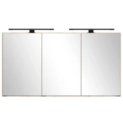 Wohnen Zweifach-Waschtisch und Spiegelschrank - Crystoga (zweiteilig)