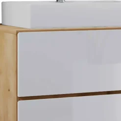 Wohnen Zweifarbiger Waschplatz & Schrank - Cabarete (dreiteilig)