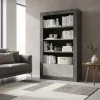 New Wohnen Zweifarbiges Standregal in Grau Dekor - Seciona