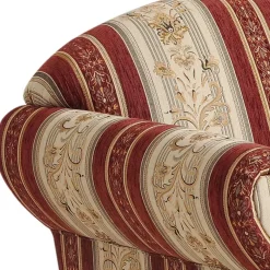 Sale Wohnen Zweisitzer Couch in Rot Braun Beige gestreift - Comi