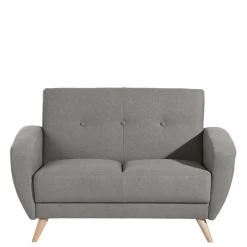 Sale Wohnen Zweisitzer Sofa in Grau Microfaser - Durencas