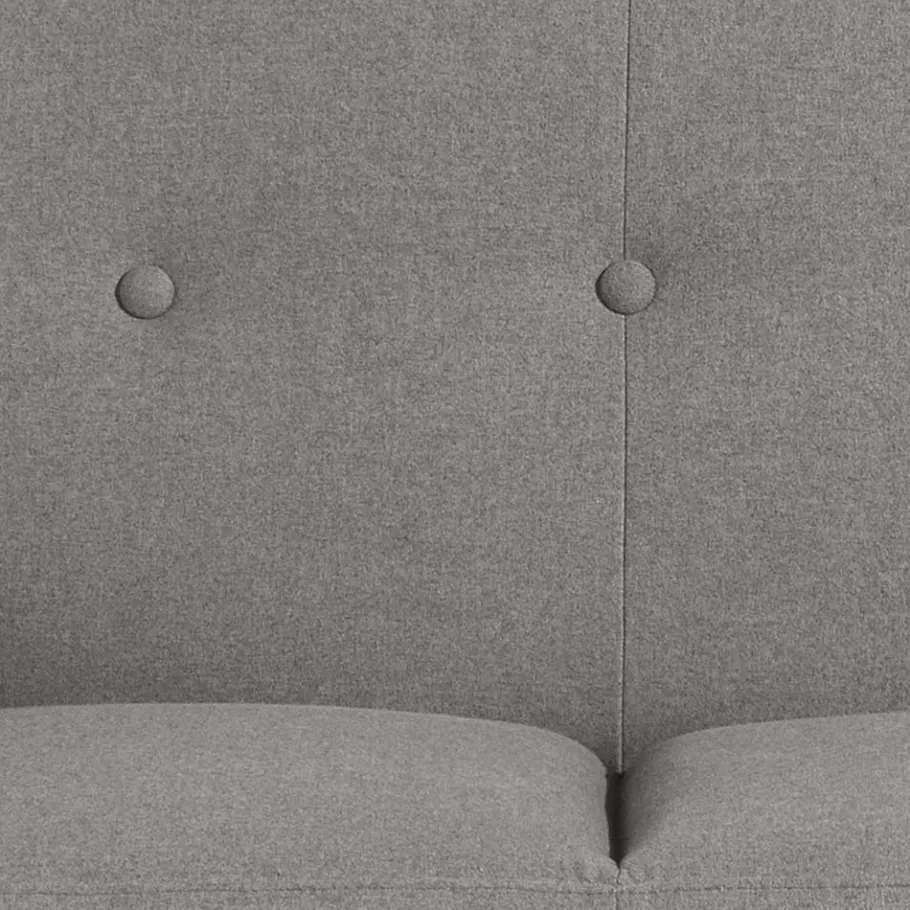 Sale Wohnen Zweisitzer Sofa in Grau Microfaser - Durencas