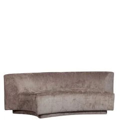 Hot Wohnen Zweisitzer Sofa in Taupe Chenille - Fridelia