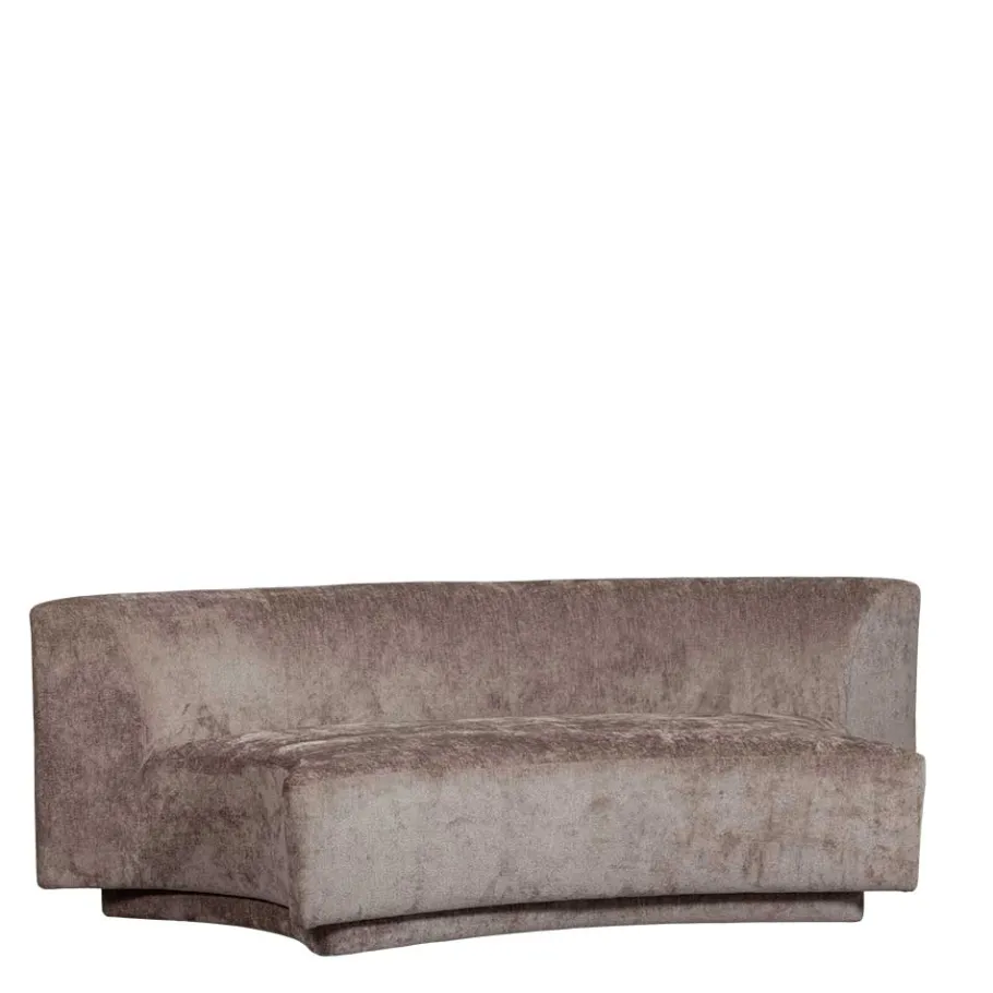 Hot Wohnen Zweisitzer Sofa in Taupe Chenille - Fridelia
