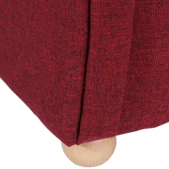 Best Wohnen Zweisitzer Stoffsofa in Rot kariert - Lyatea